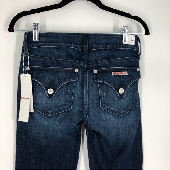 Hudson Beth Mid-Rise Baby Bootcut Jean Dark Wash Size 26 NWT - Picture 4 of 12